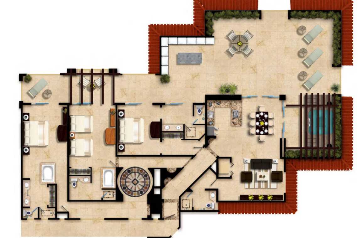 Three-Bedroom Penthouse